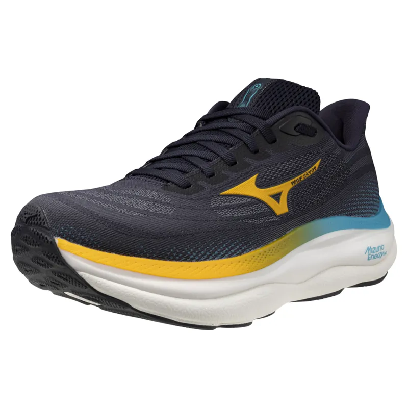 Mizuno Wave Sky 9 Men's Running Shoes - Blue/Citrus/Capri Breeze-4