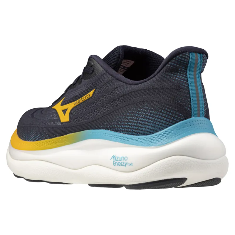 Mizuno Wave Sky 9 Men's Running Shoes - Blue/Citrus/Capri Breeze-5