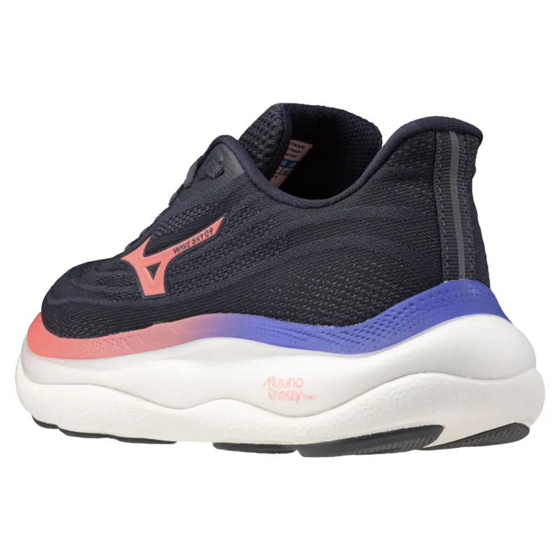 Mizuno Wave Sky 9 Women's Running Shoes - Gray/Coral/Iris Bloom-5