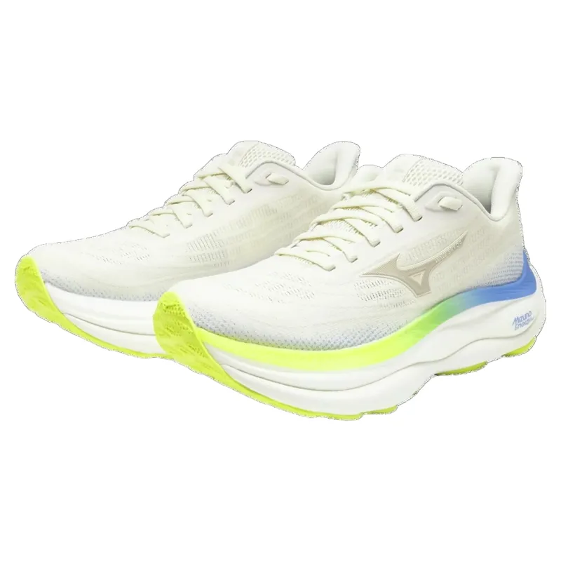Mizuno Wave Sky 9 Women's Running Shoes - White/Silver/Ultramarine-4