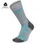 Moggans Full Cushion Merino Crew Socks - Grey/Teal