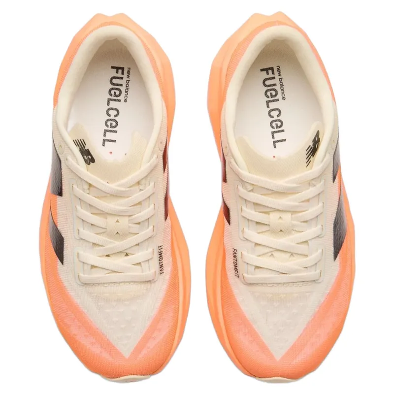 New Balance FuelCell Rebel V4 Women's Running Shoes - Hot Mango/Angora-2