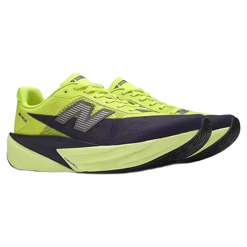 New Balance FuelCell Rebel V5 Men's Running Shoes - Alkaline Green-2