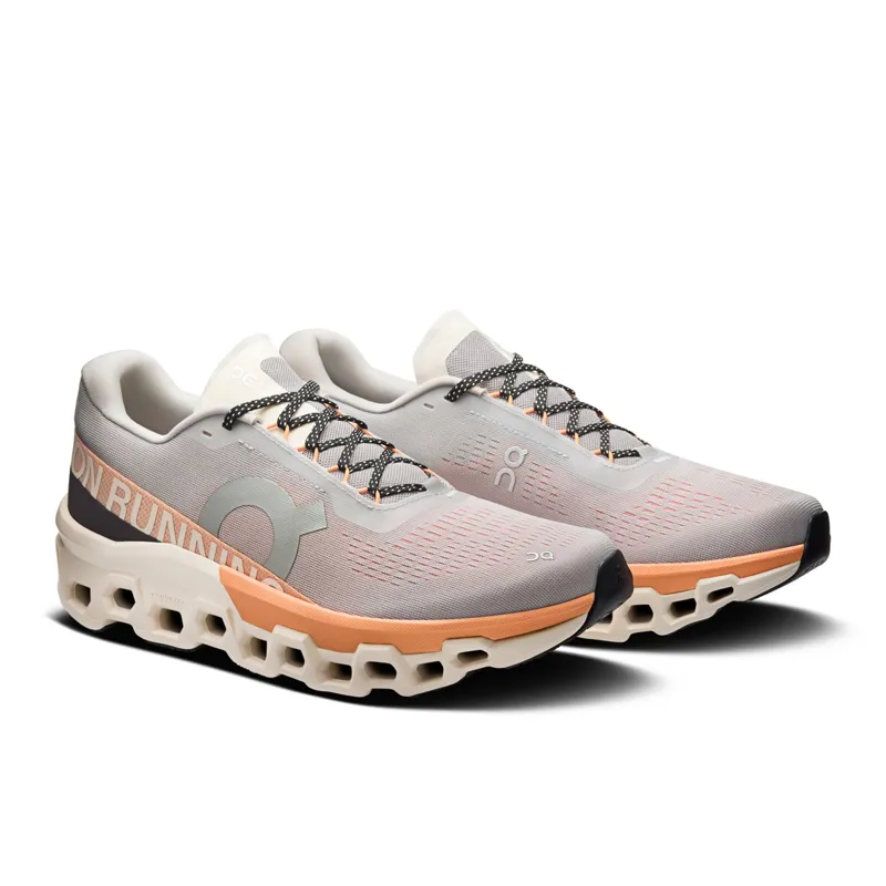 On Running Cloudmonster 2 Men's Running Shoes - Glacier/Tangerine-2