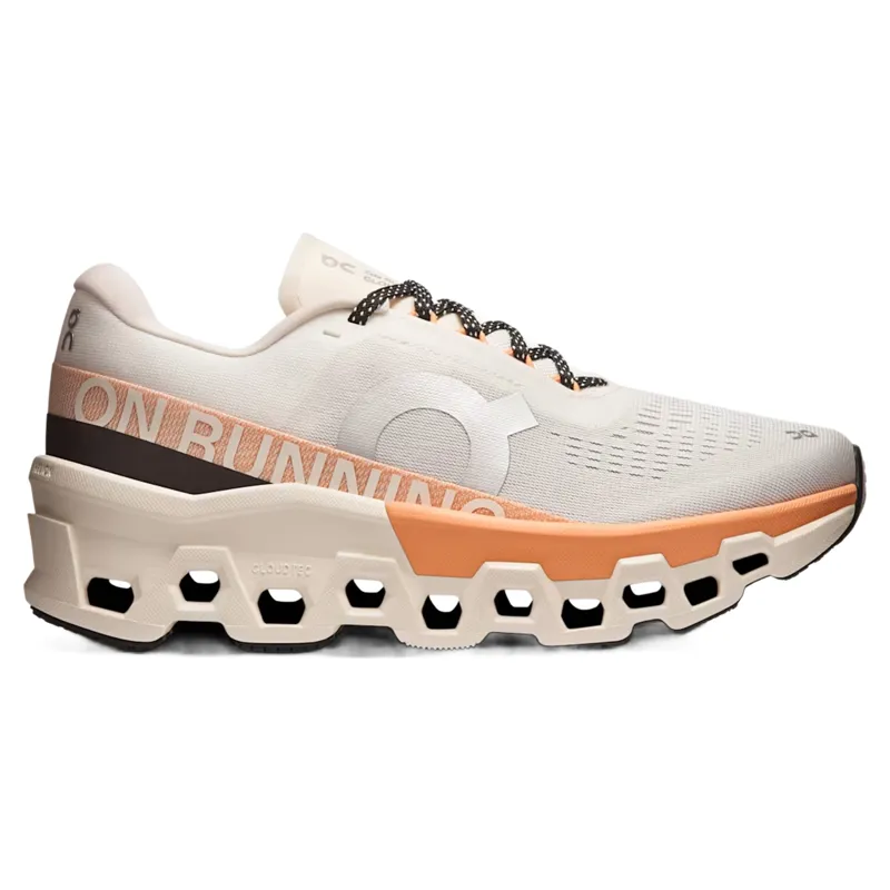 On Running Cloudmonster 2 Women's Running Shoes - Ivory/Tangerine