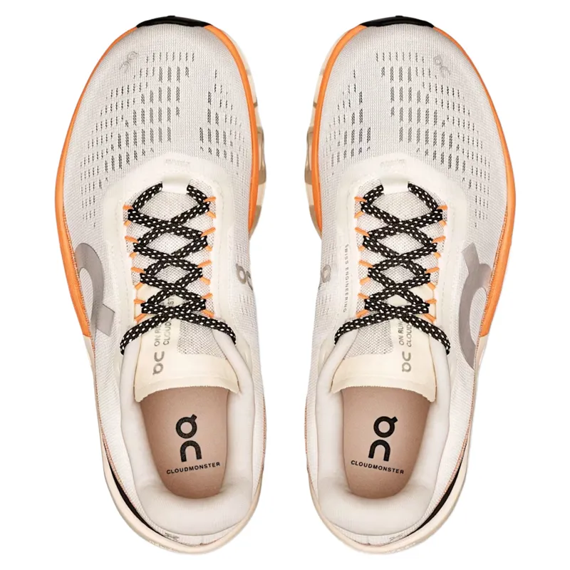 On Running Cloudmonster 2 Women's Running Shoes - Ivory/Tangerine-2