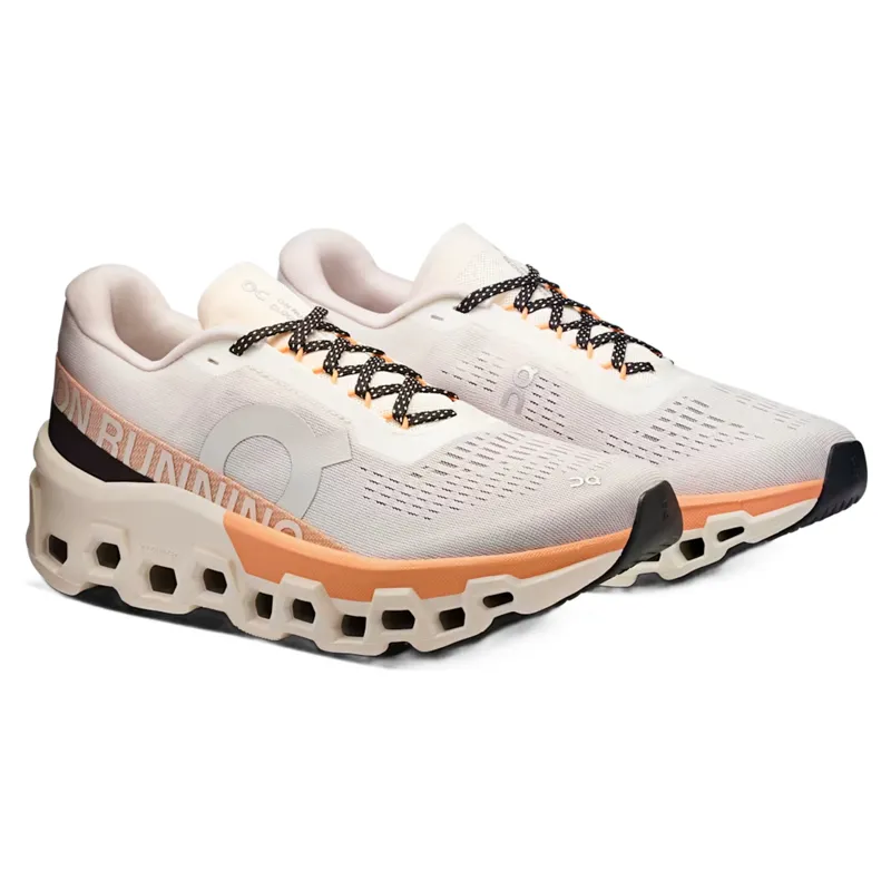 On Running Cloudmonster 2 Women's Running Shoes - Ivory/Tangerine-5