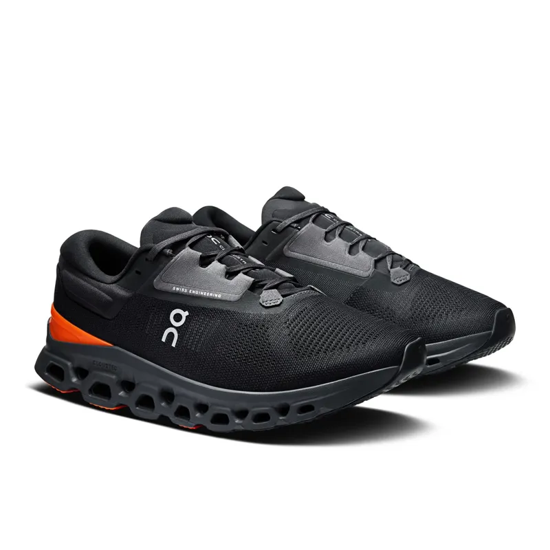 On Running Cloudstratus 3 Men's Running Shoes - Eclipse/Tangerine-2