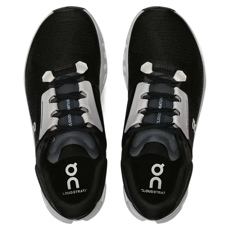 On Running Cloudstratus 3 Women's Running Shoes UK 7.5 - Black/Frost-2