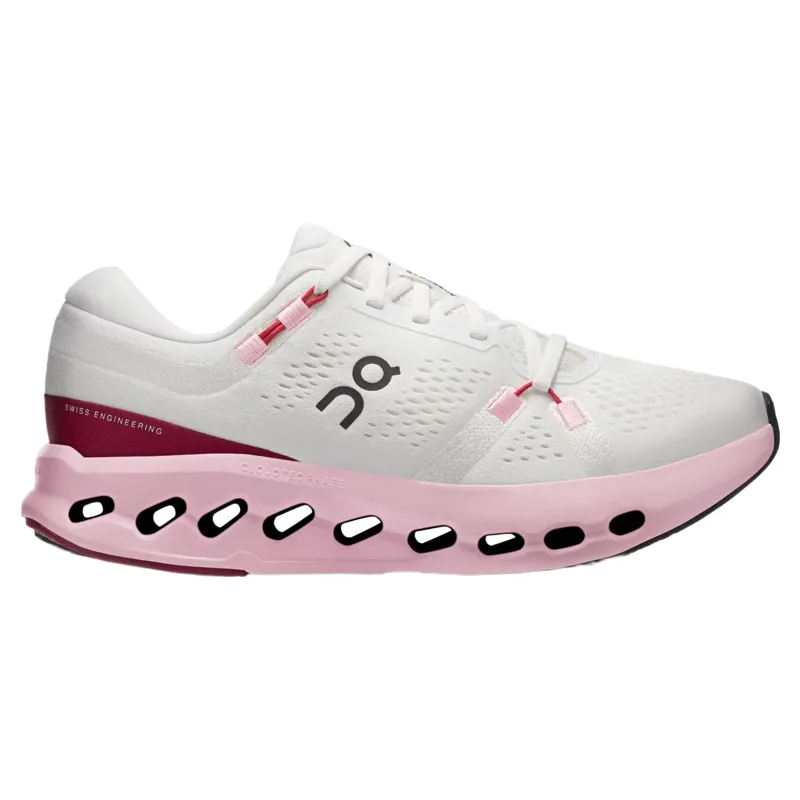 On Running Cloudsurfer 2 Women's Running Shoes in Ivory/Peony