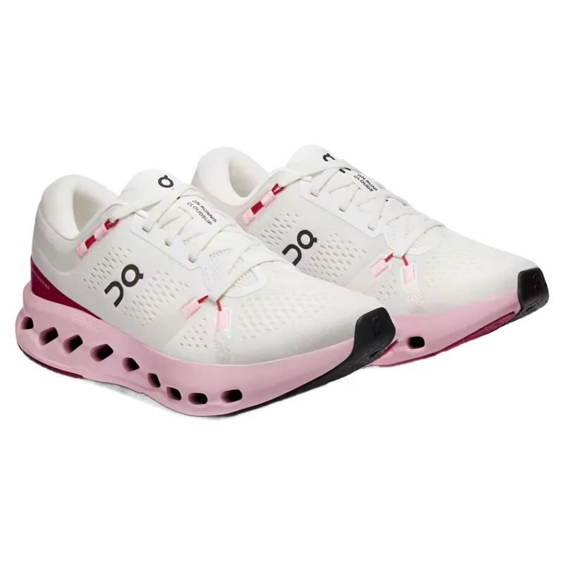 On Running Cloudsurfer 2 Women's Running Shoes - Ivory/Peony-2