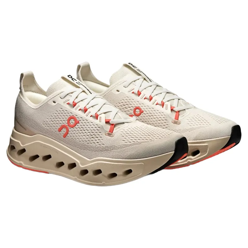 On Running Cloudsurfer Max Men's Running Shoes - Ivory/Salmon-2