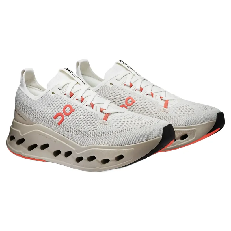 On Running Cloudsurfer Max Women's Running Shoes - Ivory/Salmon-2