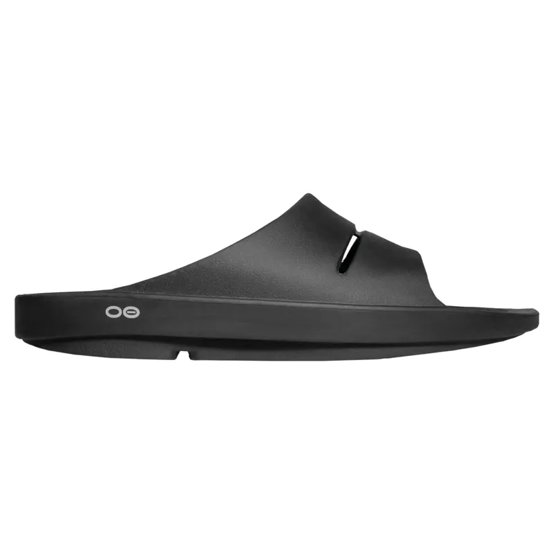 Oofos OOahh Slide Sandals - Black-1