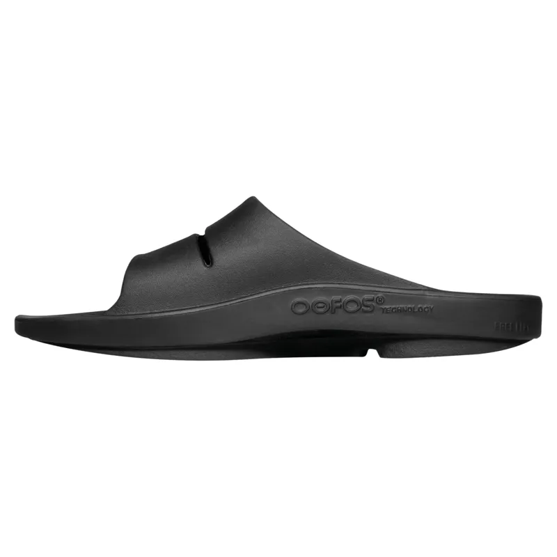 Oofos OOahh Slide Sandals - Black-2