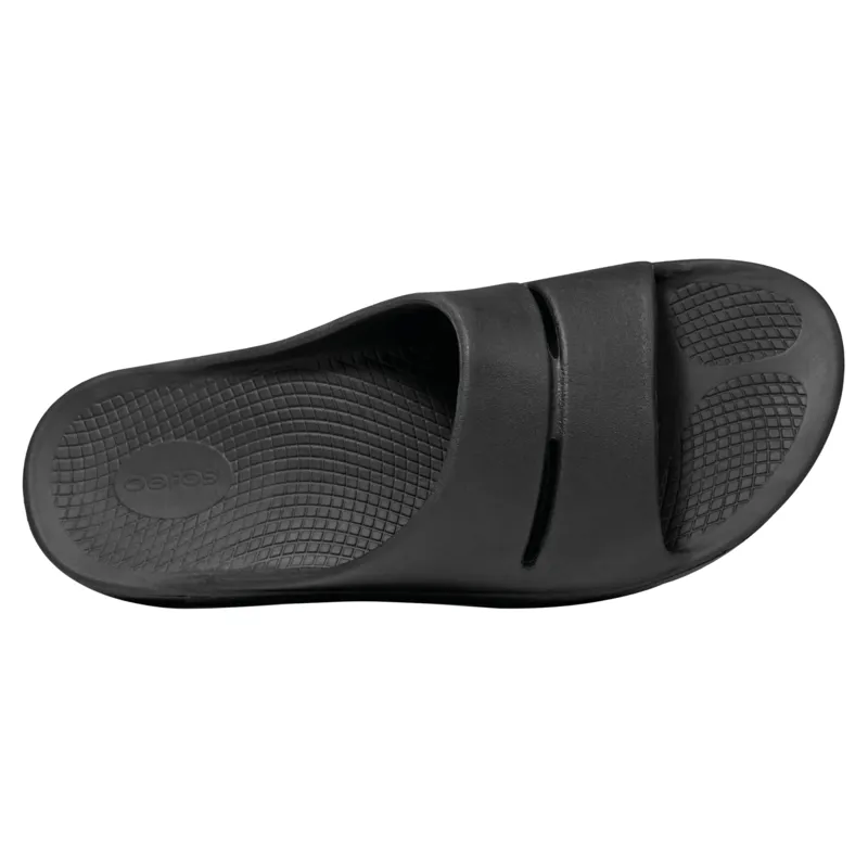 Oofos OOahh Slide Sandals - Black-3