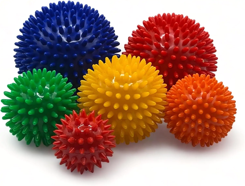 Physioworx Spiked Massage Ball 8cm - Yellow