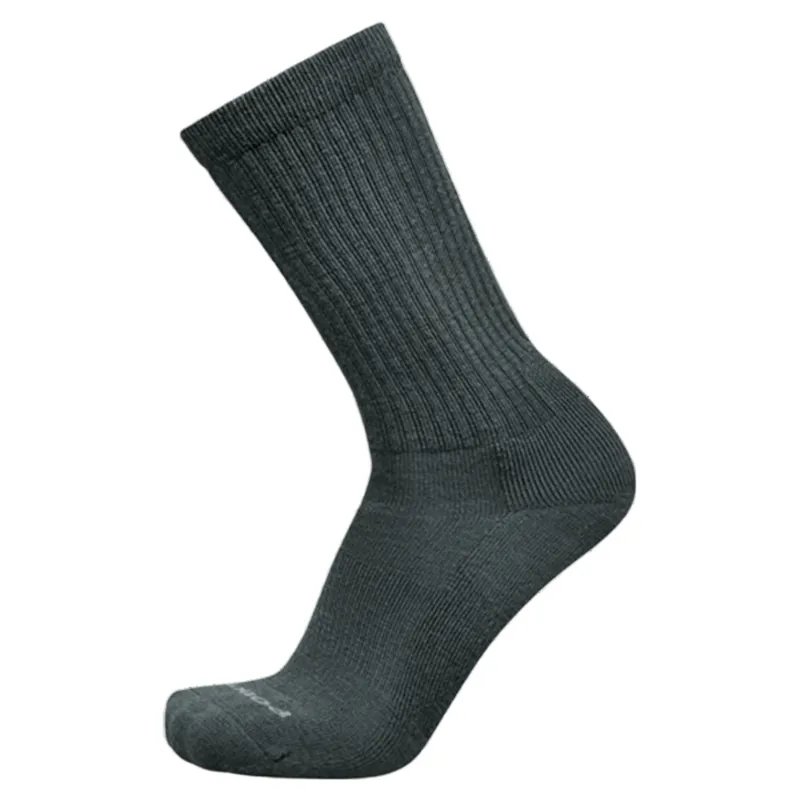 Point 6 Classic Medium Crew Merino Wool Sock - Grey