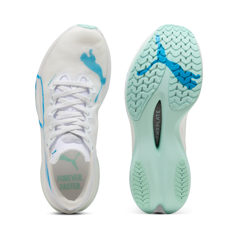 Puma Deviate NITRO Elite 3 Women's Running Shoes - White/Speed Blue-3