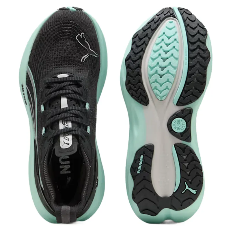 Puma ForeverRun NITRO 2 Women's Running Shoes - Black/Mint Melt-3