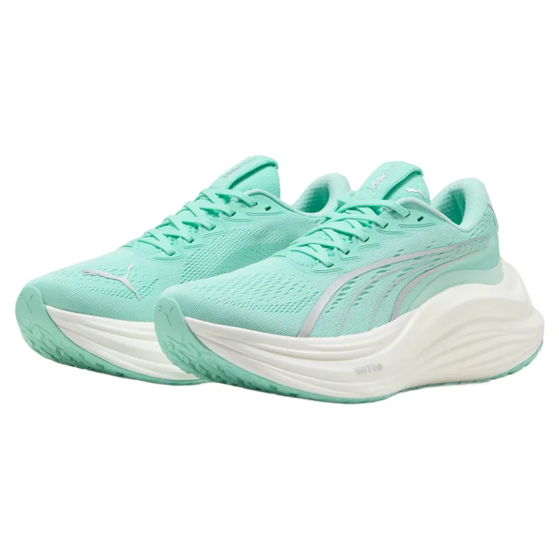 Puma MagMax NITRO Women's Running Shoes - Mint Melt/Speed Blue-2