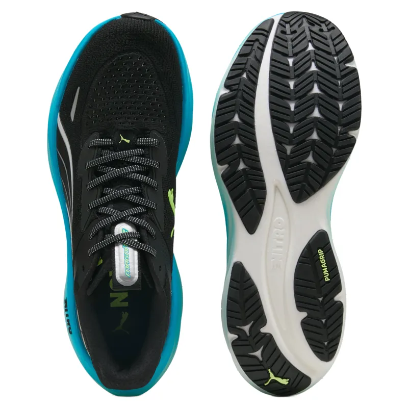 Puma Magnify NITRO 3 Men's Running Shoes - Black/Speed Blue-3