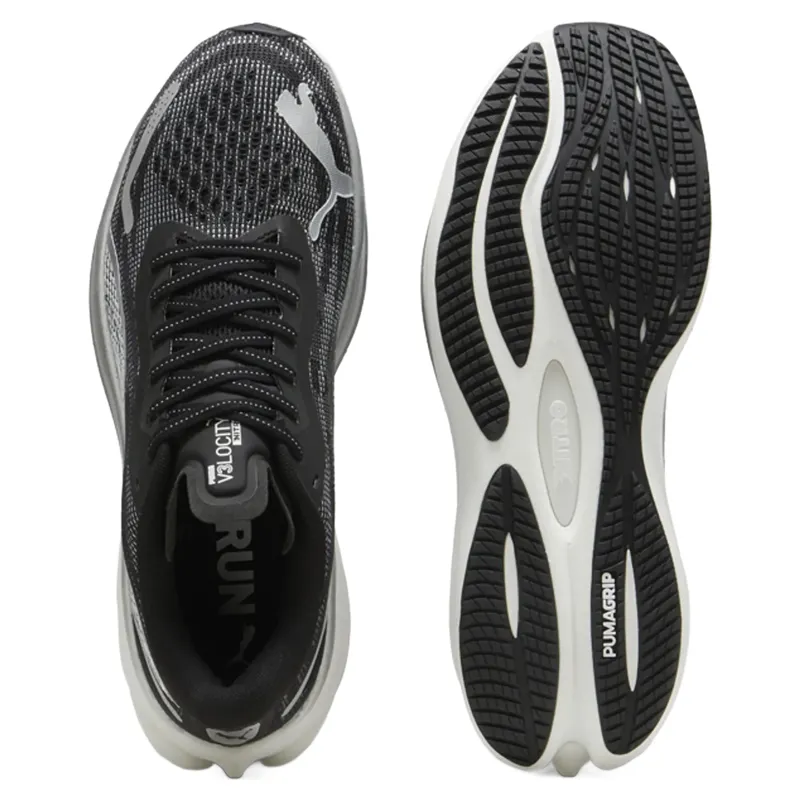 Puma Velocity NITRO 3 Men's Running Shoes - Black/White/Silver-3