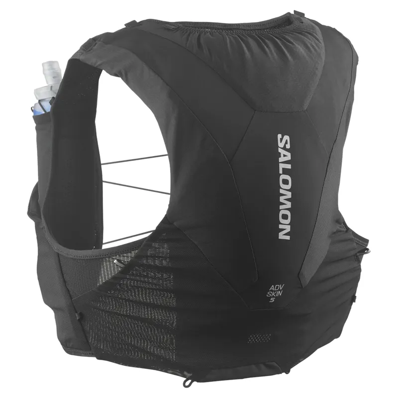 Salomon ADV Skin 5 Set Unisex Running Vest inc. flasks - Black