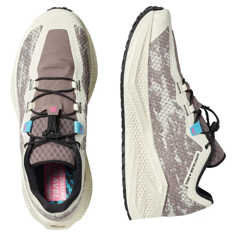 Salomon Aero Glide 4 GRVL Men's Running Shoes - Vanilla Ice/Black/Iron-4