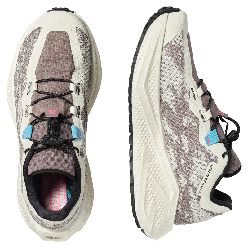 Salomon Aero Glide 4 GRVL Women's Running Shoes - Vanilla/Black/Iron-4