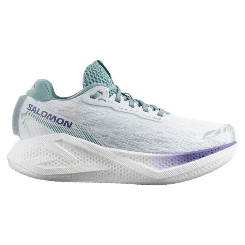 Salomon Aero Glide 4 Women's Running Shoe -  Ancient Water / White 