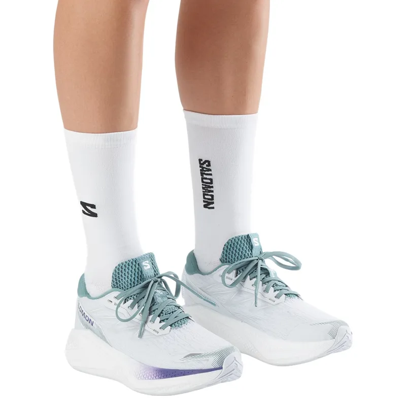 Salomon Aero Glide 4 Women's Running Shoe -  Ancient Water / White -6