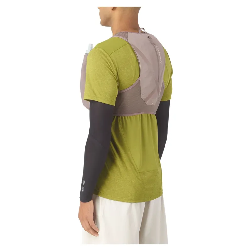 Salomon Gravel Skin 4 Unisex Running Vest - Iron/Silver Cloud-3