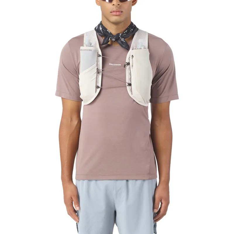 Salomon Gravel Skin 4 Unisex Running Vest - Silver Cloud/Iron-2