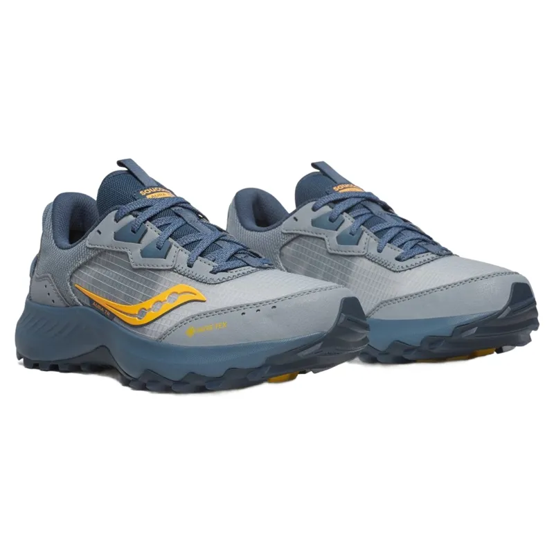 Saucony Aura TR GTX Women's Trail Running Shoes - Flint/Peel - UK 9-2