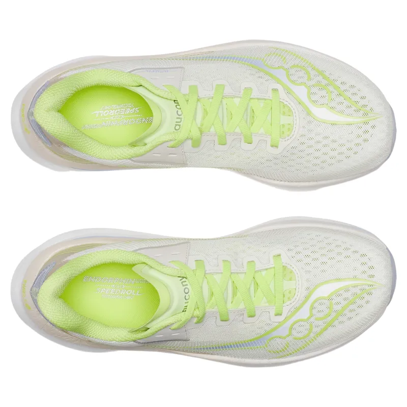 Saucony Endorphin Azura Women's Running Shoes in Ivory/Tart-5