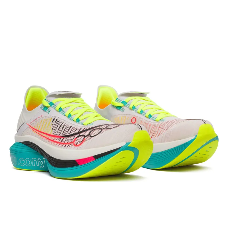 Saucony Endorphin Elite 2 Unisex Running Shoes - White/Mutant-2