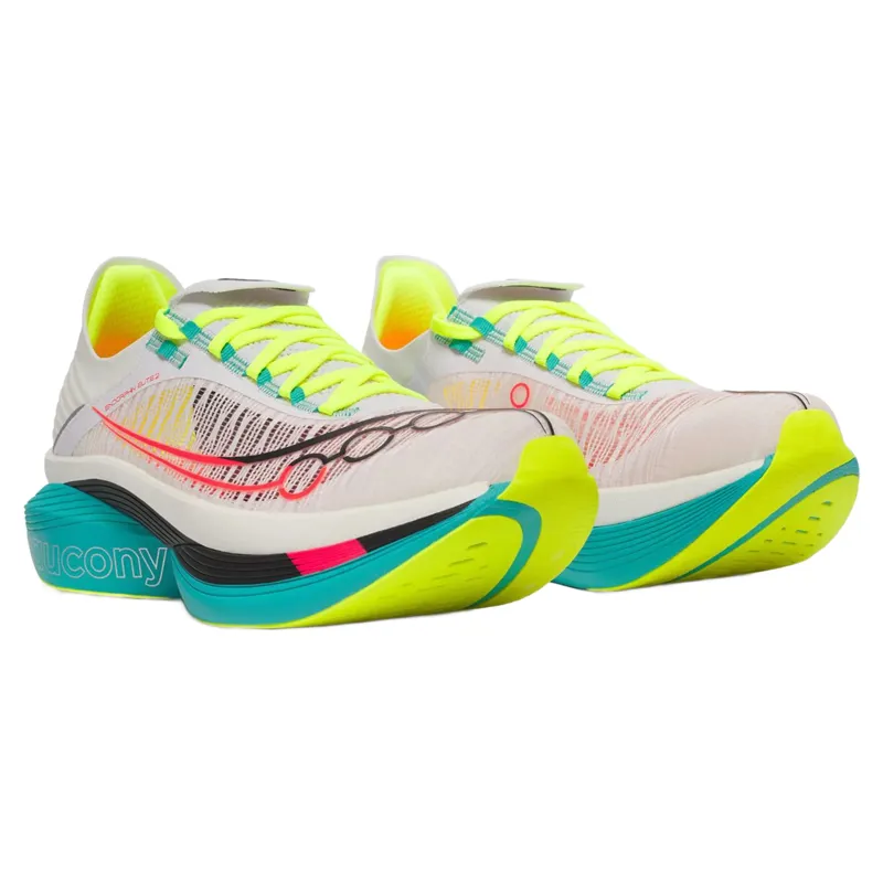 Saucony Endorphin Elite 2 Unisex Running Shoes - White/Mutant-2