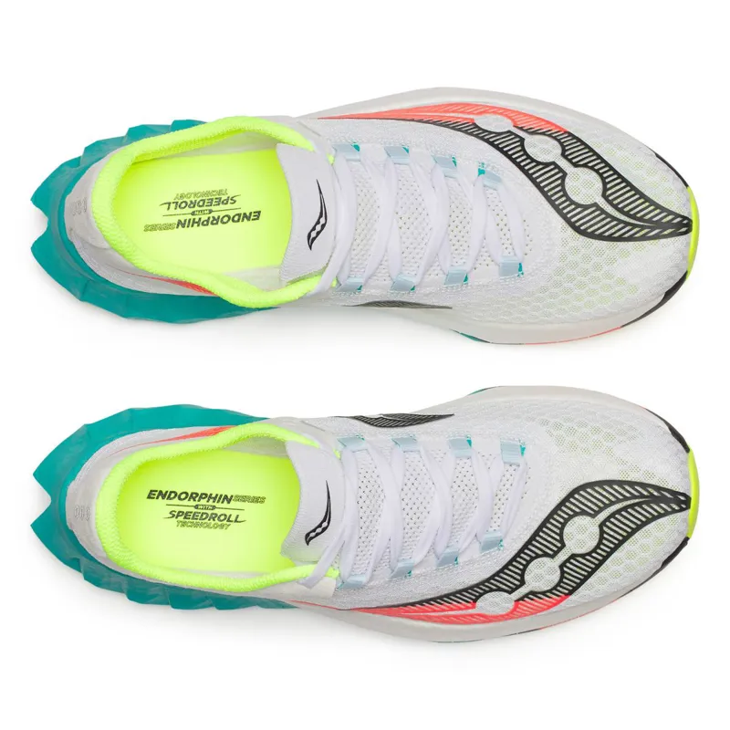 Saucony Endorphin Pro 4 Men's Running Shoes - White/Mutant-4
