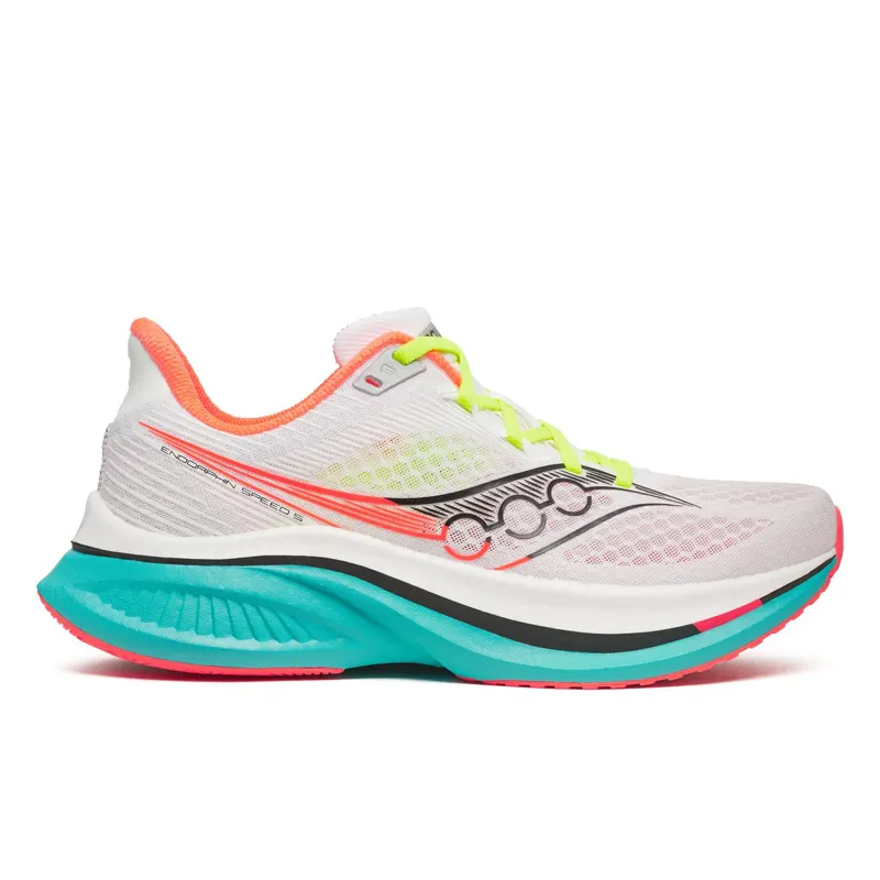 Saucony Endorphin Speed 5 Women's Running Shoes - White/Mutant