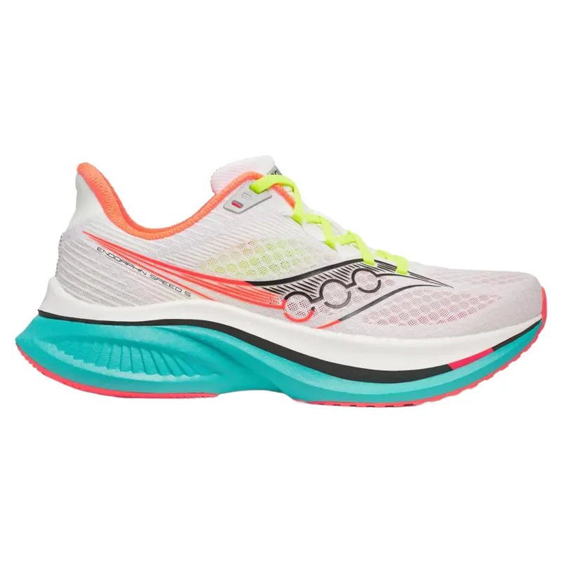 Saucony Endorphin Speed 5 Women's Running Shoes - White/Mutant