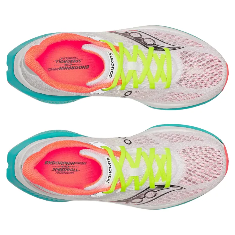 Saucony Endorphin Speed 5 Women's Running Shoes - White/Mutant-4
