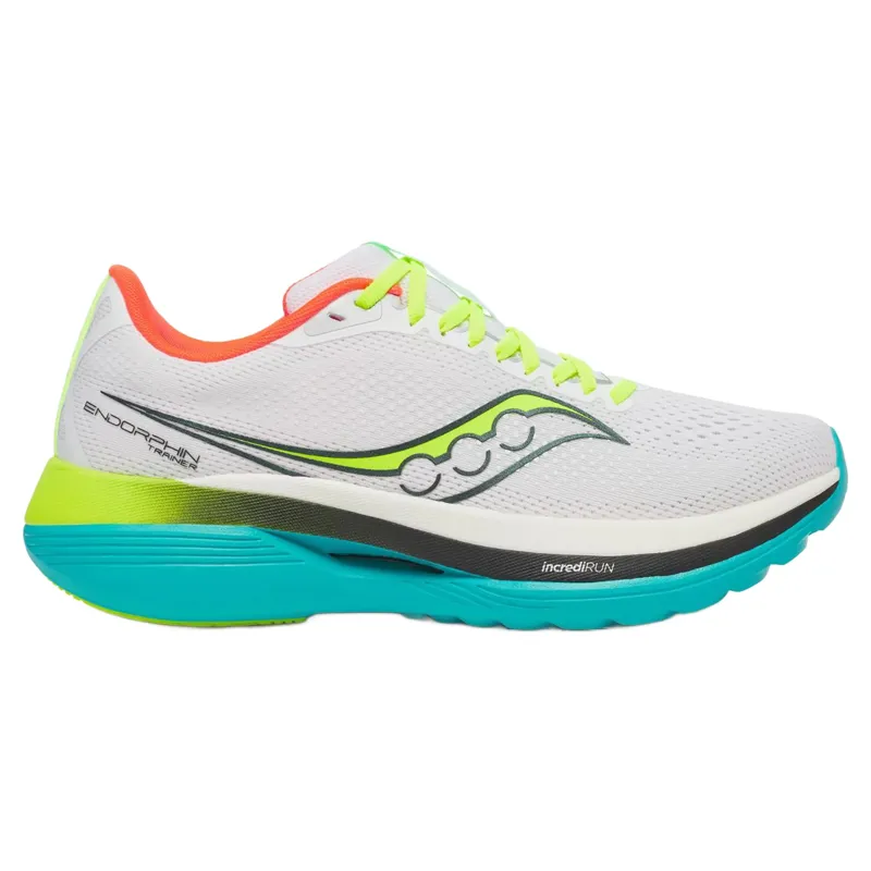 Saucony Endorphin Trainer Men's Running Shoes - White/Mutant