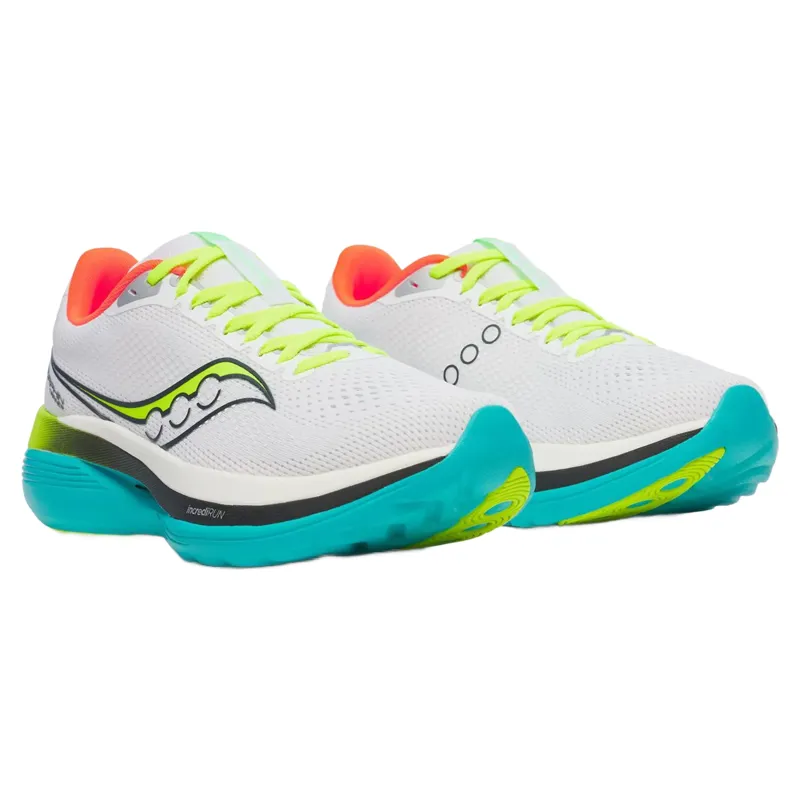 Saucony Endorphin Trainer Men's Running Shoes - White/Mutant-2