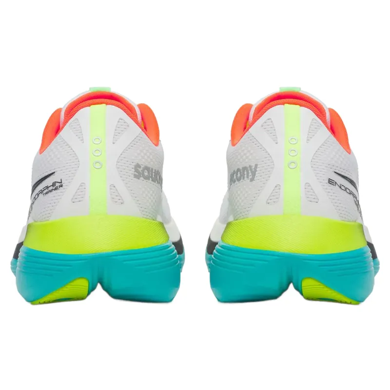 Saucony Endorphin Trainer Men's Running Shoes - White/Mutant-3