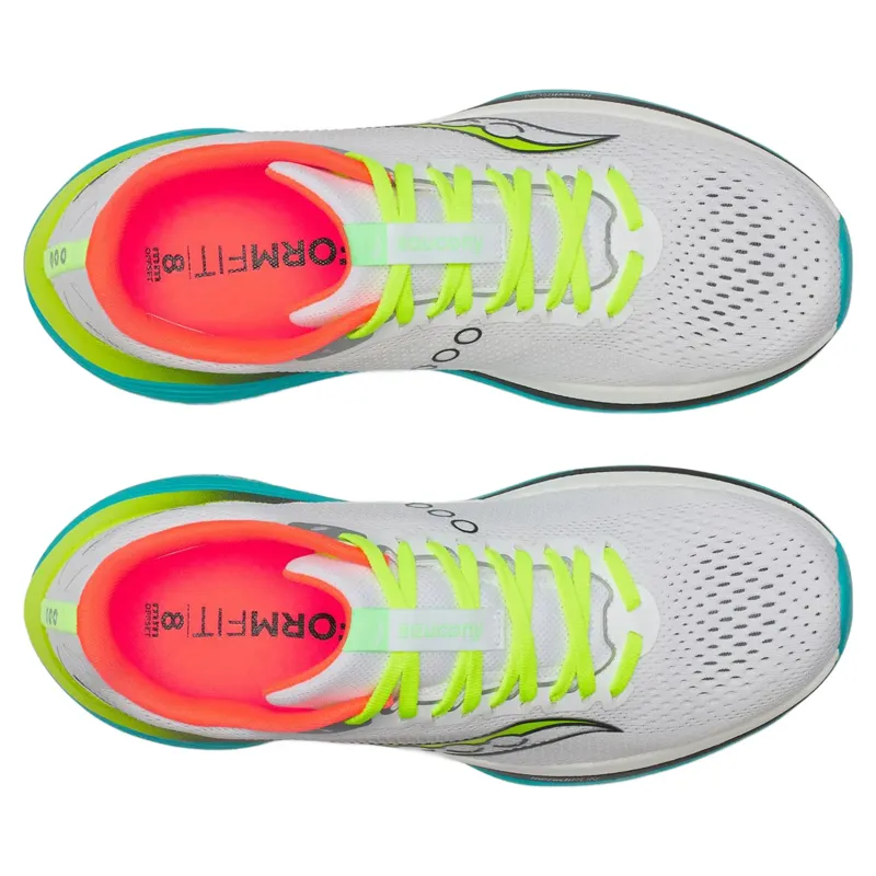 Saucony Endorphin Trainer Men's Running Shoes - White/Mutant-4