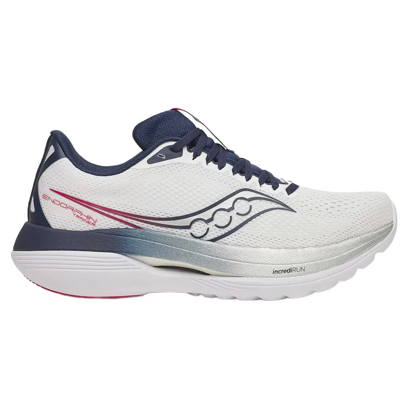 Saucony Endorphin Trainer Men's Running Shoes - White/Navy