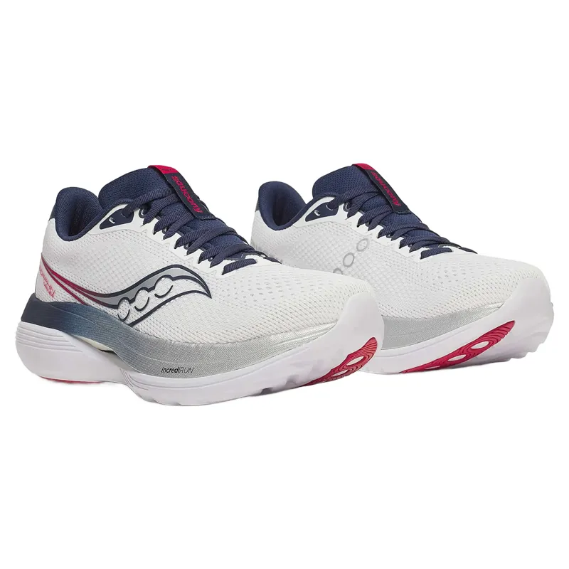 Saucony Endorphin Trainer Men's Running Shoes - White/Navy-2