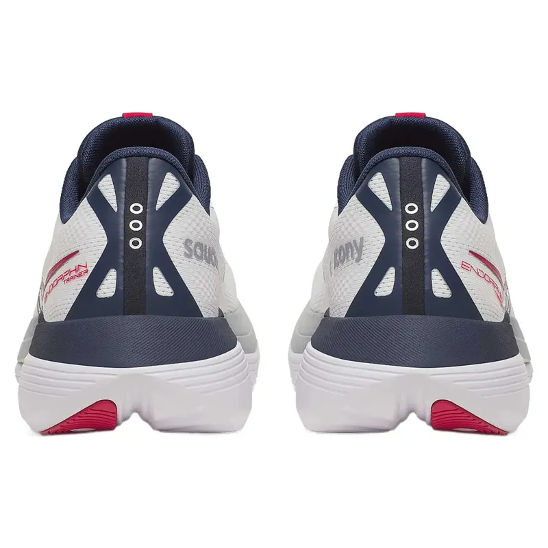 Saucony Endorphin Trainer Men's Running Shoes - White/Navy-3