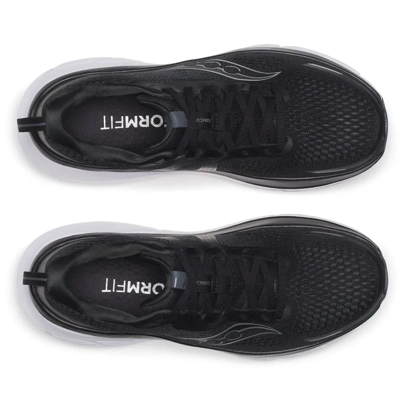 Saucony Guide 18 Wide Men's Running Shoes - Black/White-4